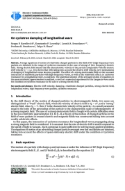 On cyclotron damping of longitudinal wave