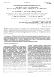 Структурные изменения полимерных материалов при упругих и пластических деформациях
