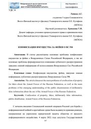 КОНФИСКАЦИЯ ИМУЩЕСТВА ЗА ФЕЙКИ О ВС РФ