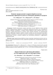 ВЛИЯНИЕ МИКРОВОЛНОВОЙ И ПАРОВОЙ ОБРАБОТКИ ПОЧВЫ НА ПОДАВЛЕНИЕ СОРНОЙ РАСТИТЕЛЬНОСТИ И ПОВЫШЕНИЕ УРОЖАЙНОСТИ КУКУРУЗЫ