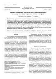 Влияние газообразных продуктов травления поликарбоната на электрофизические параметры плазмы кислорода
