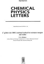 L2 golden rule-RRG combined method for resonance energies and widths