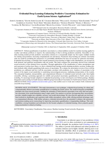 Evidential Deep Learning: Enhancing Predictive Uncertainty Estimation for Earth System Science Applications