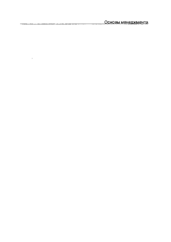 Основы менеджмента